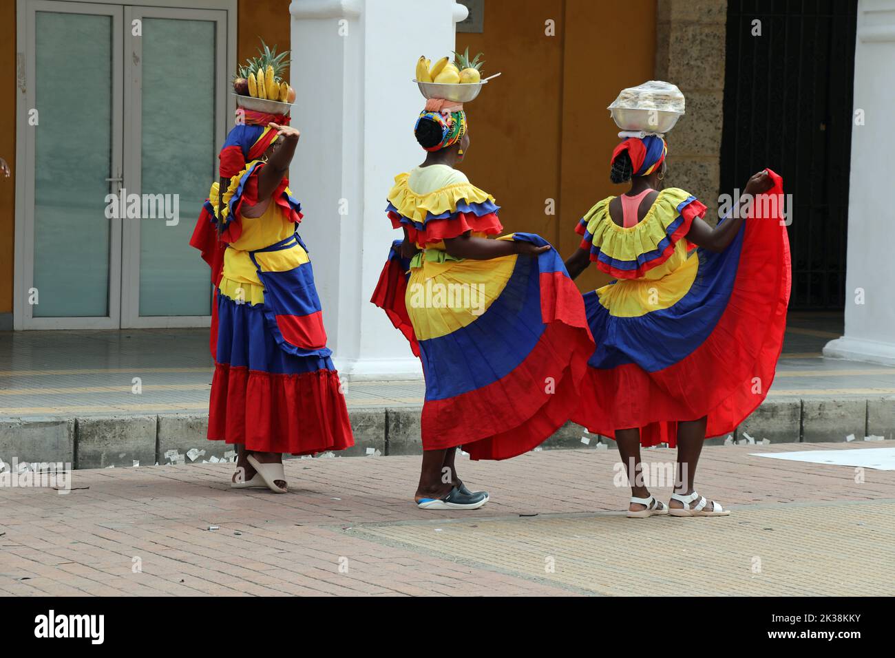 Palenqueras di Cartagena Foto Stock