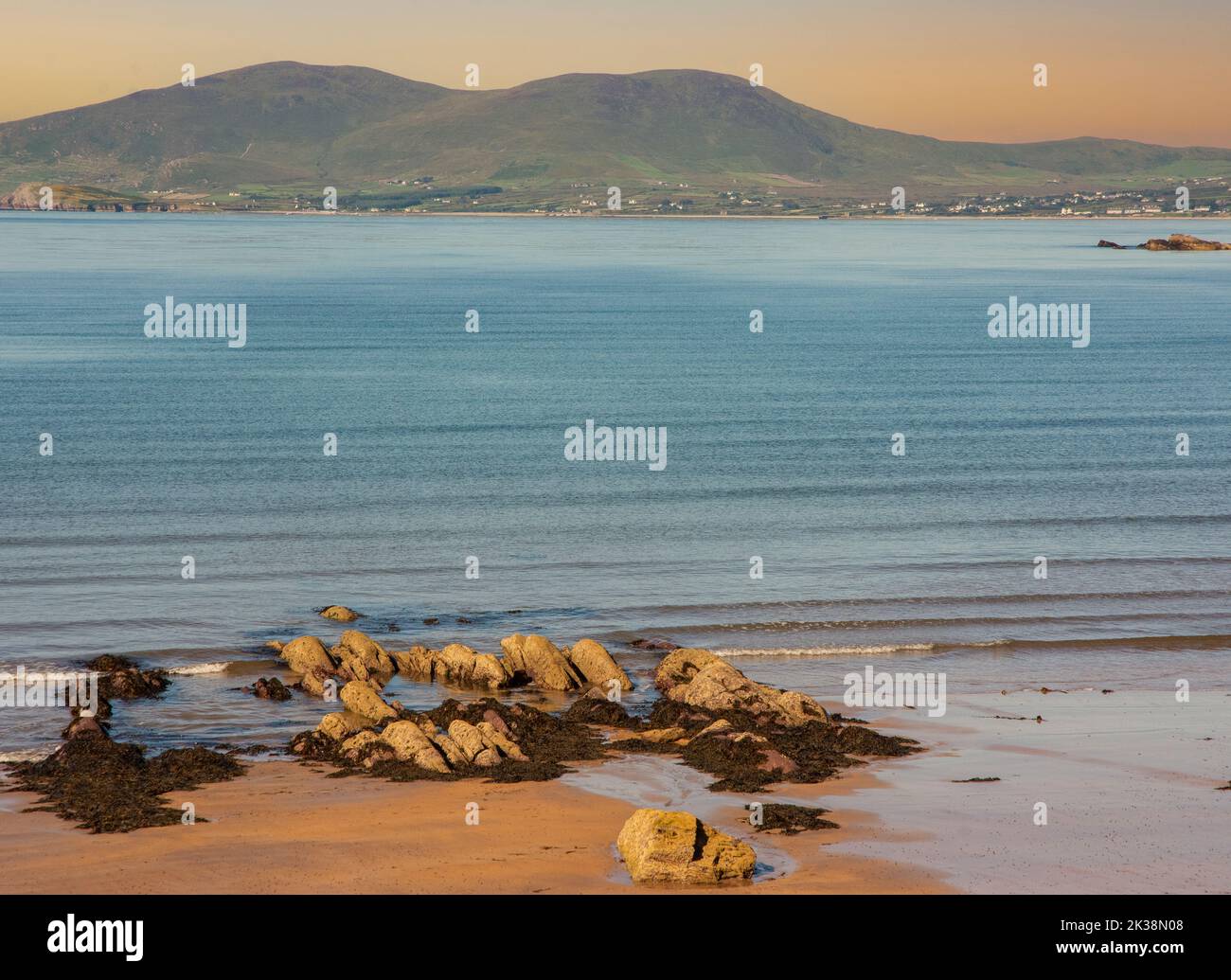 Vista sull'oceano in Irlanda Foto Stock