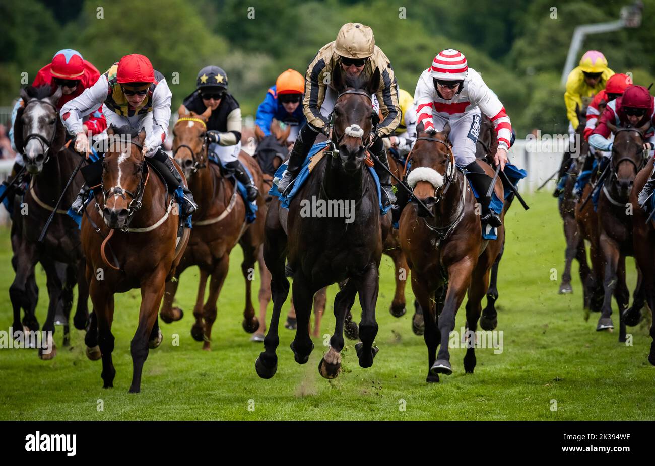 Scene del secondo giorno del Tribute Weekend dell'ippodromo di York, domenica 22nd maggio 2022, con la Sky Bet Sunday Series Foto Stock