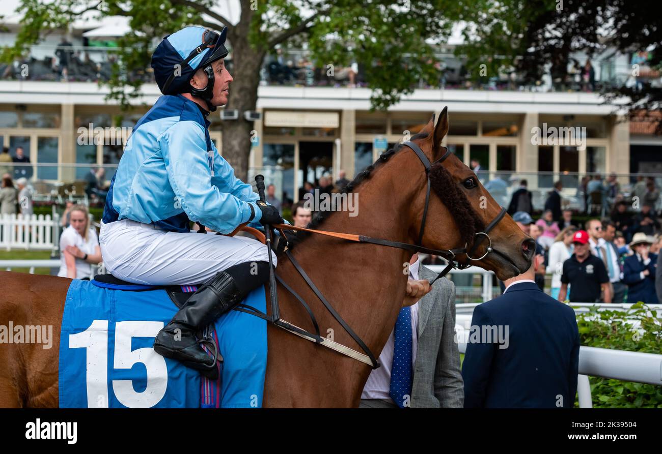 Scene del secondo giorno del Tribute Weekend dell'ippodromo di York, domenica 22nd maggio 2022, con la Sky Bet Sunday Series Foto Stock