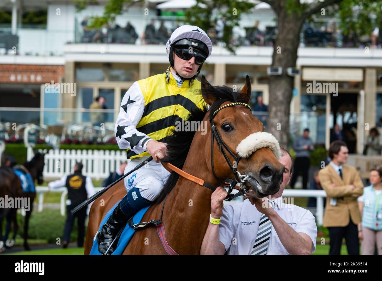 Scene del secondo giorno del Tribute Weekend dell'ippodromo di York, domenica 22nd maggio 2022, con la Sky Bet Sunday Series Foto Stock