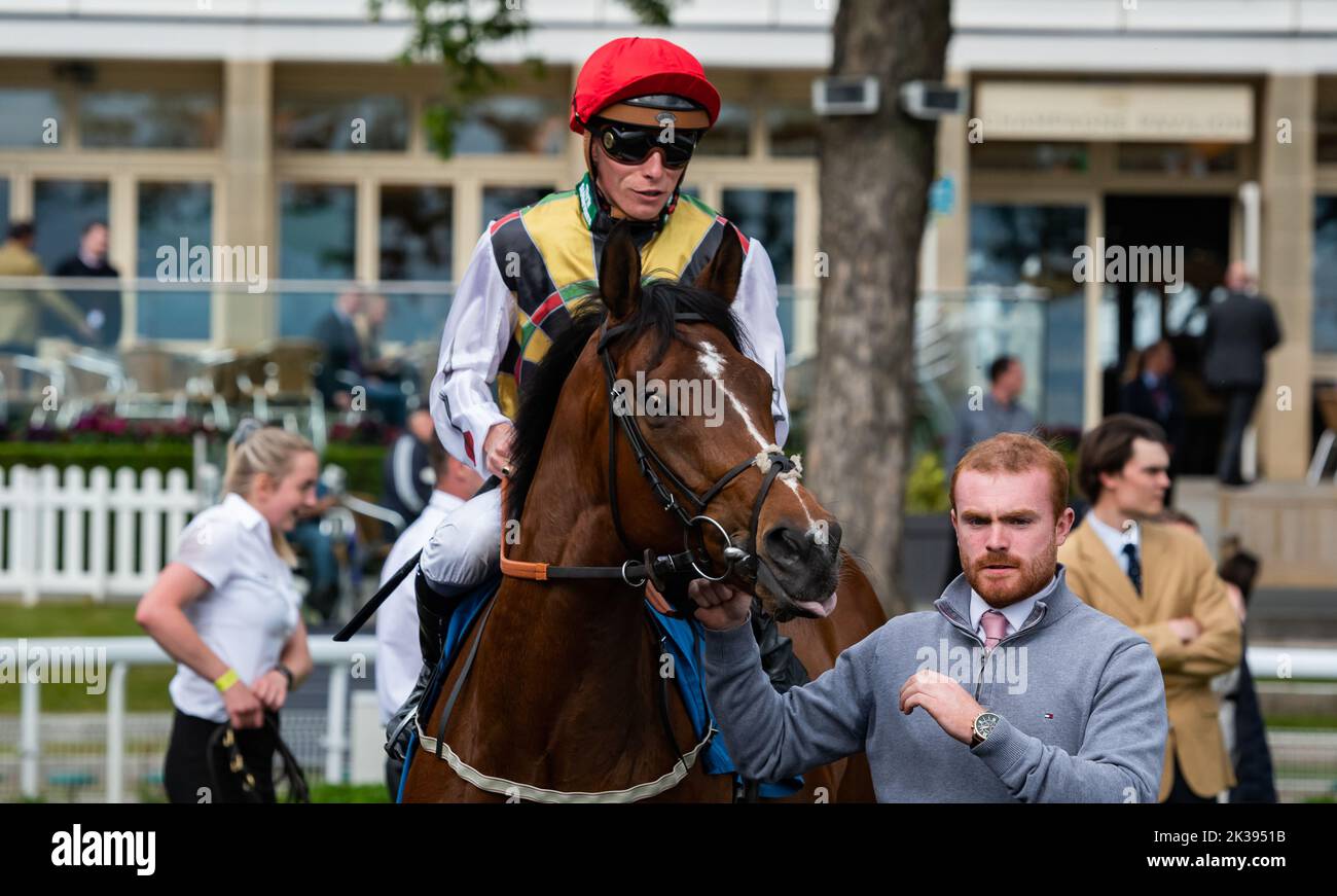 Scene del secondo giorno del Tribute Weekend dell'ippodromo di York, domenica 22nd maggio 2022, con la Sky Bet Sunday Series Foto Stock