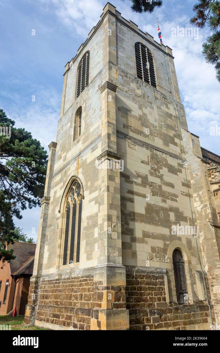 Chiesa di St Andrew, Shortmead, Biggleswade, Bedfordshire, Inghilterra, Regno Unito Foto Stock