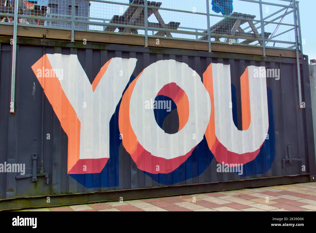 Si grafica murale sul muro del ristorante in barras marker Barrowland Glasgow, Scozia, Regno Unito Foto Stock
