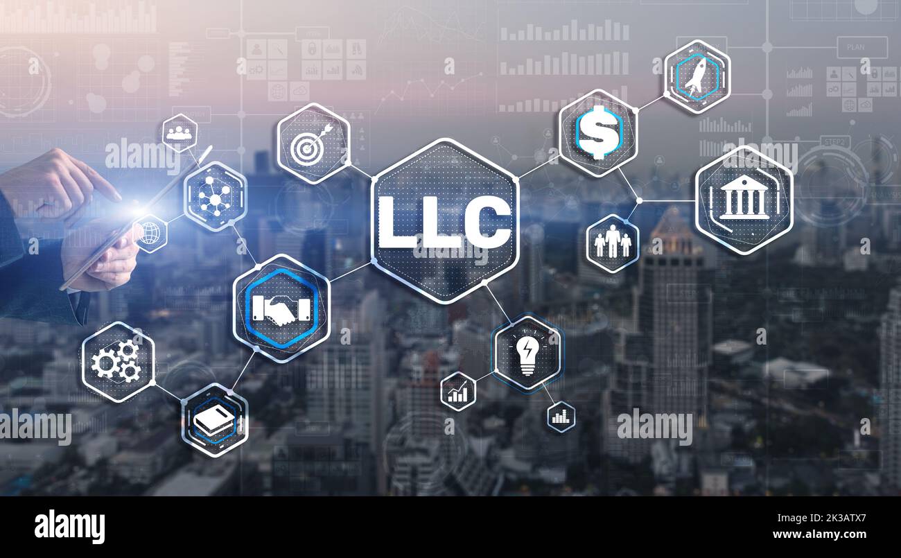 LLC. Società a responsabilità limitata. Business Technology Internet Foto Stock