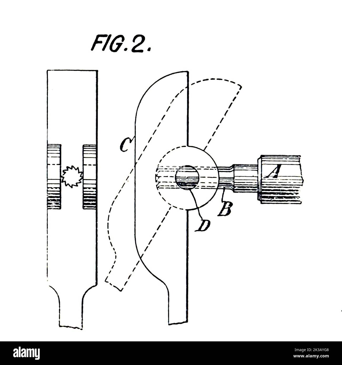 Schema di un tornio dell'ECONOMIA dell'articolo NELLA GESTIONE DELLE OFFICINE. Di James Brady dalla rivista Engineering MAGAZINE DEDICATA AL PROGRESSO INDUSTRIALE Volume VIII Aprile - Settembre 1895 NEW YORK The Engineering Magazine Co Foto Stock