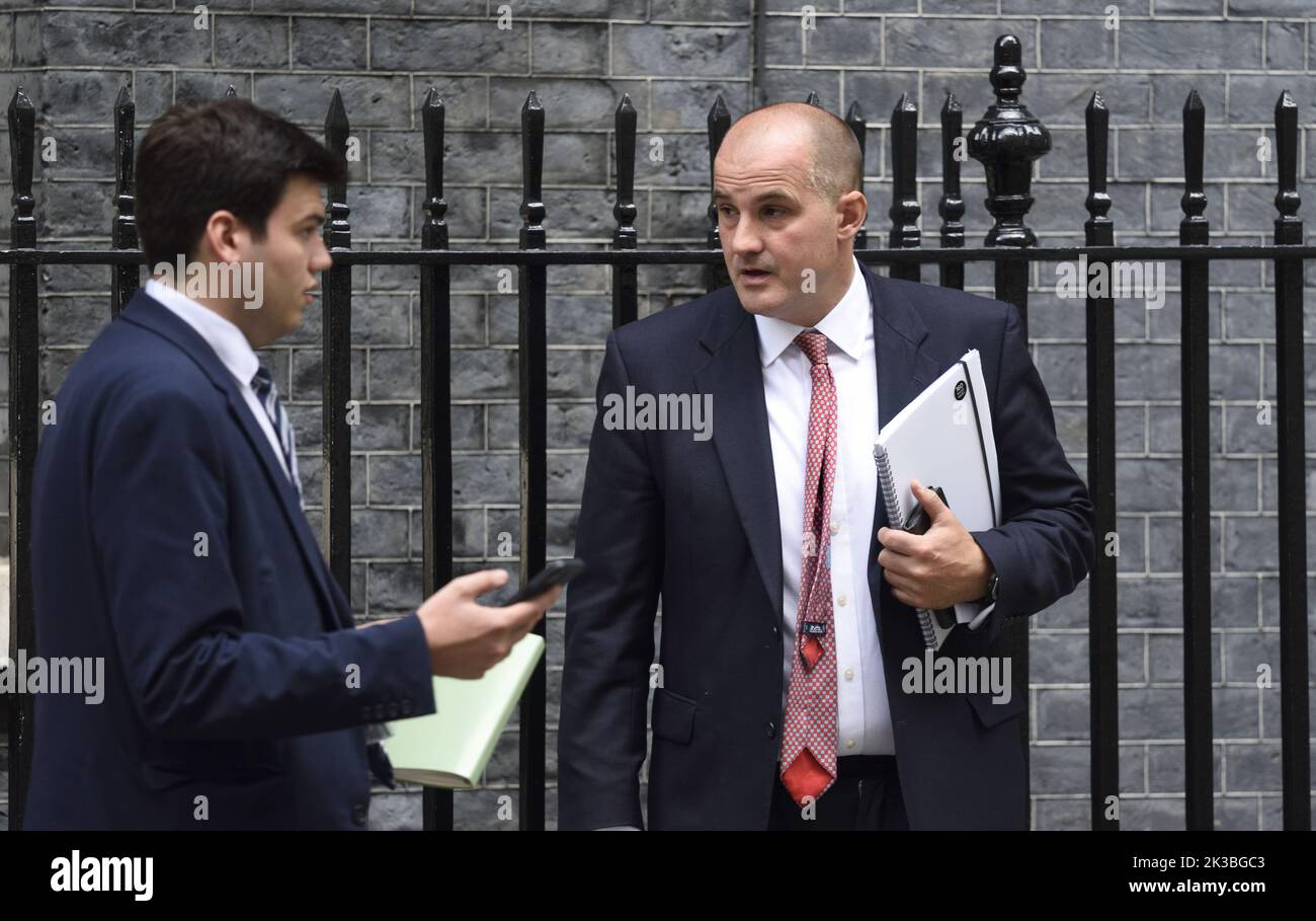 Jake Berry MP (con: ROSSENDALE e Darwen) Ministro senza portafoglio, a  Downing Street, settembre 2022 Foto stock - Alamy