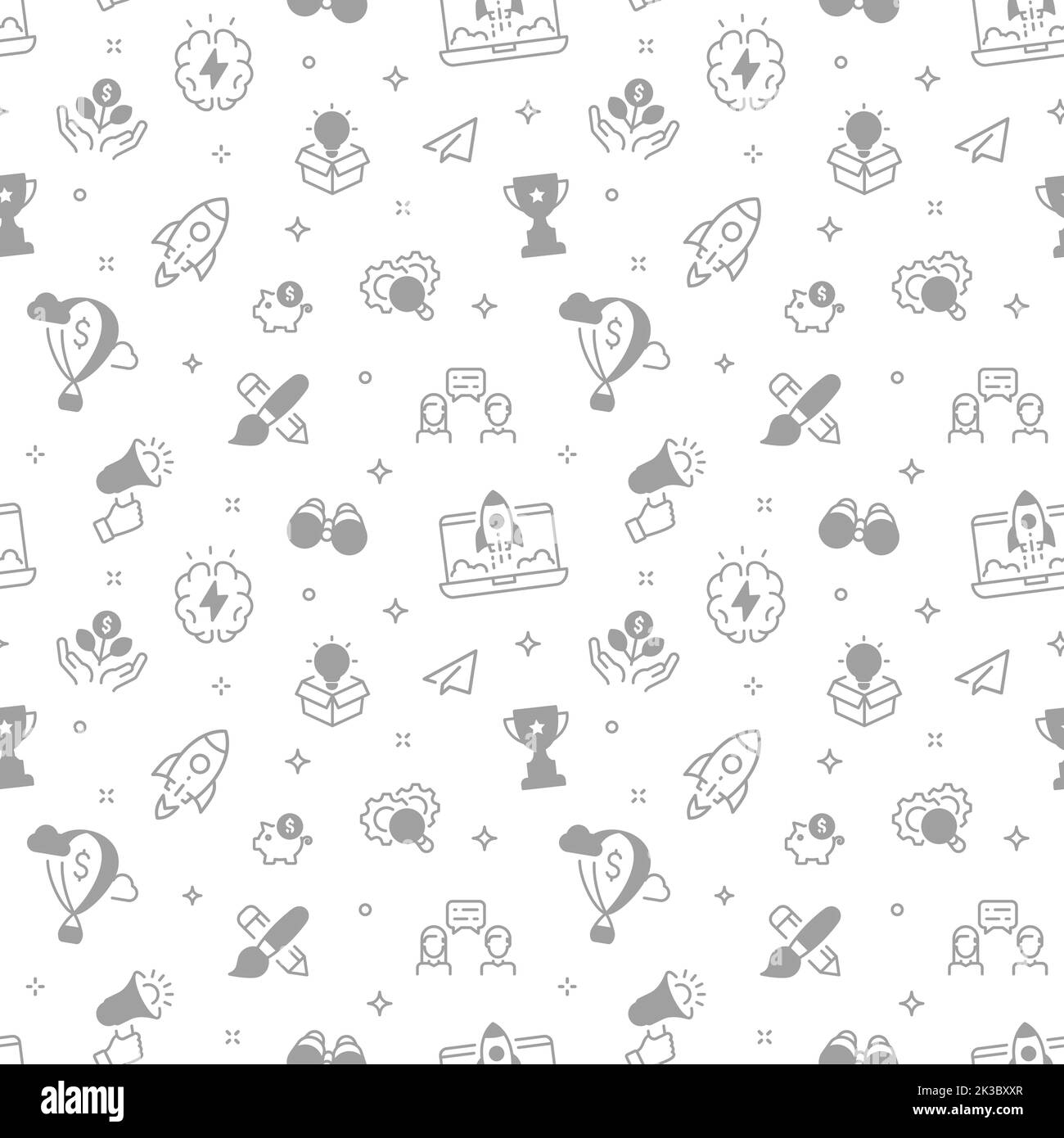 Background del vettore aziendale di avvio. Avvia il design senza cuciture. Illustrazione Vettoriale