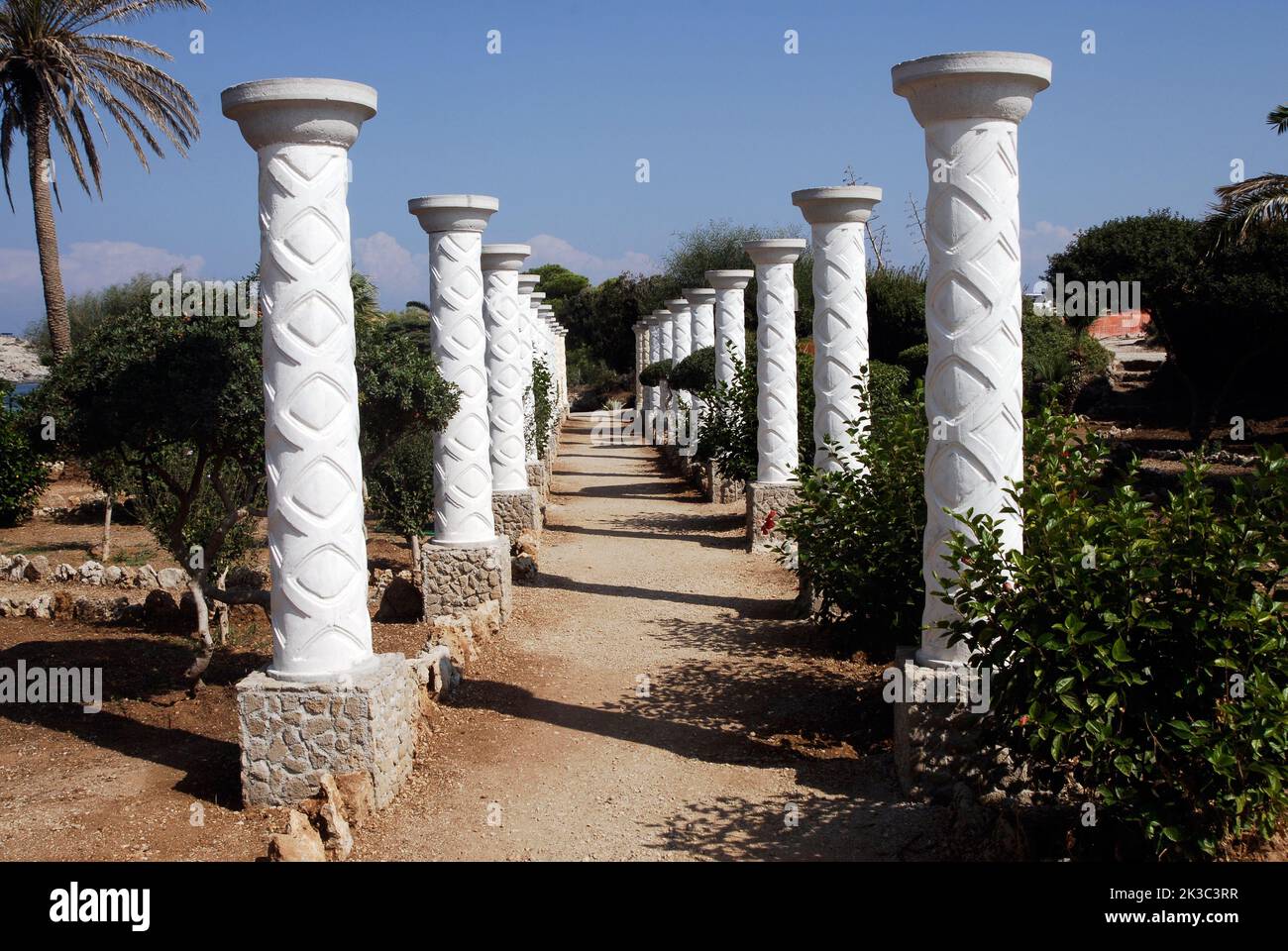 Grecia, DODECANNESO, Rodi Island Kallithea sorgenti e centro immersioni subacquee Foto Stock