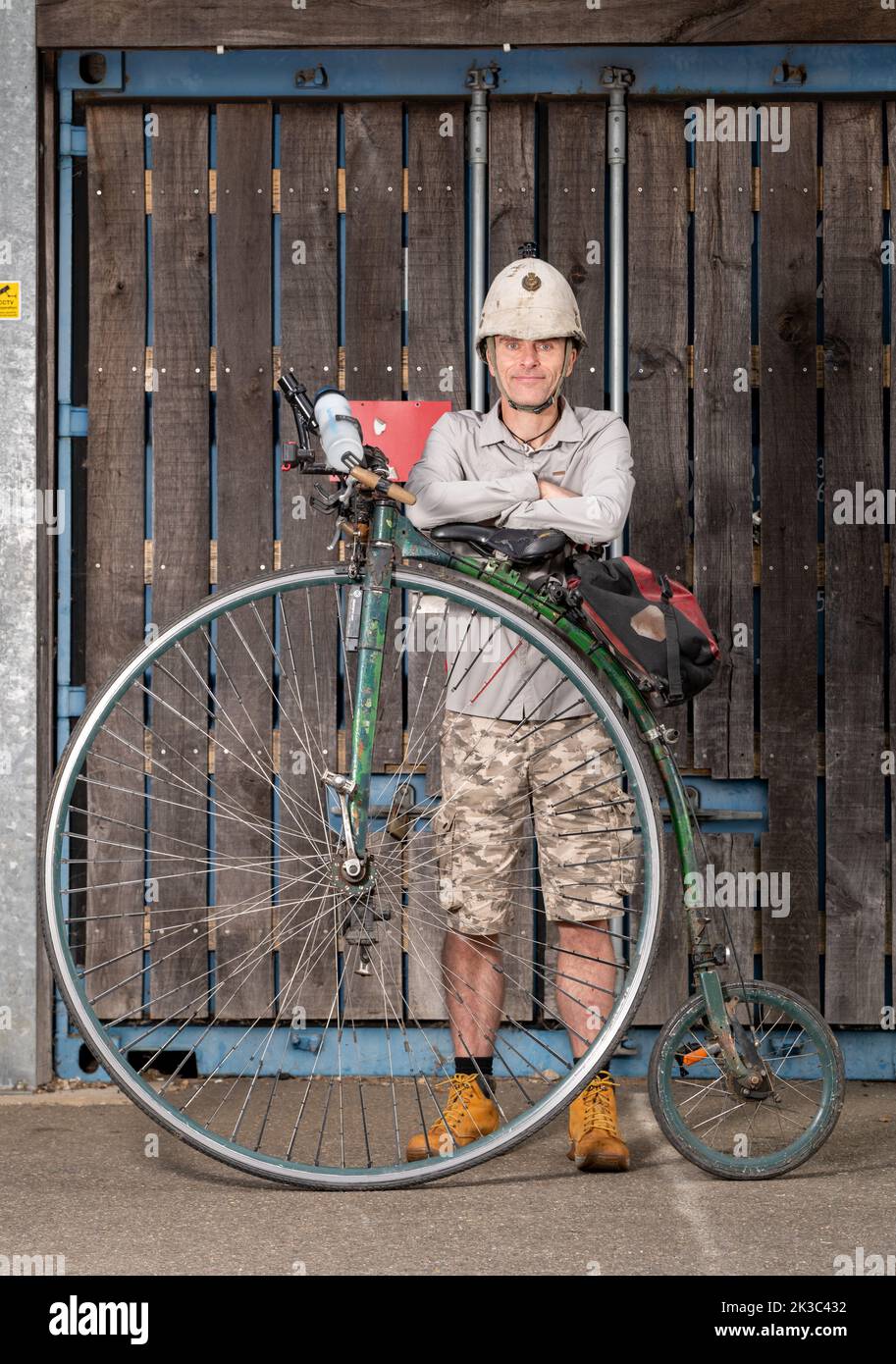 Joff Summerfield all'Hillingdon Cycle Circuit, Hayes, Londra. 25th settembre 2022 Foto Stock