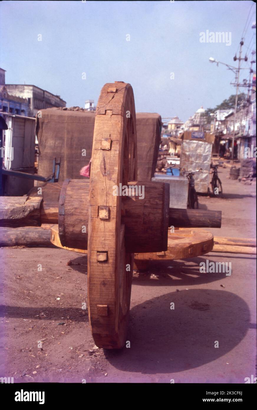 Ruote di Rath Yatra, Jagannath Puri, Orrisa Foto Stock