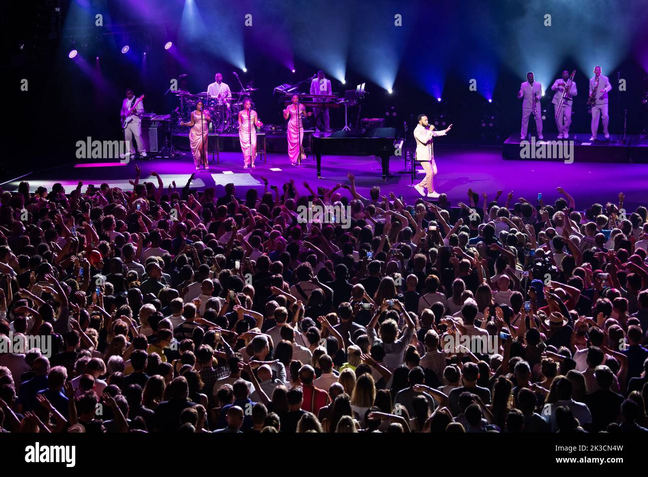 John Legend si esibisce al Montreux Jazz Festival, il 04 luglio 2022, a Montreux, in Svizzera. Foto di Loona/ABACAPRESS.COM Foto Stock