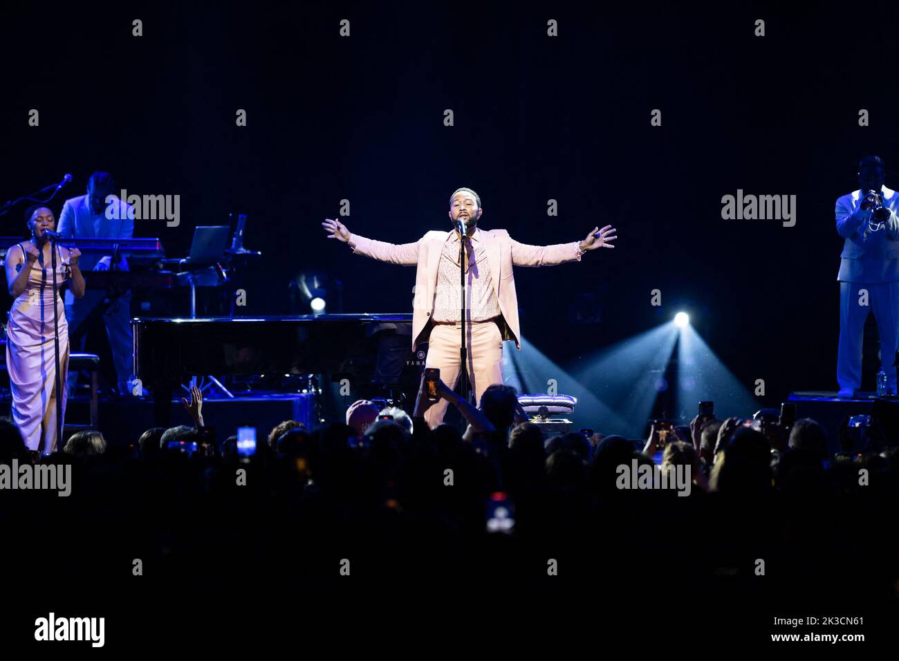 John Legend si esibisce al Montreux Jazz Festival, il 04 luglio 2022, a Montreux, in Svizzera. Foto di Loona/ABACAPRESS.COM Foto Stock