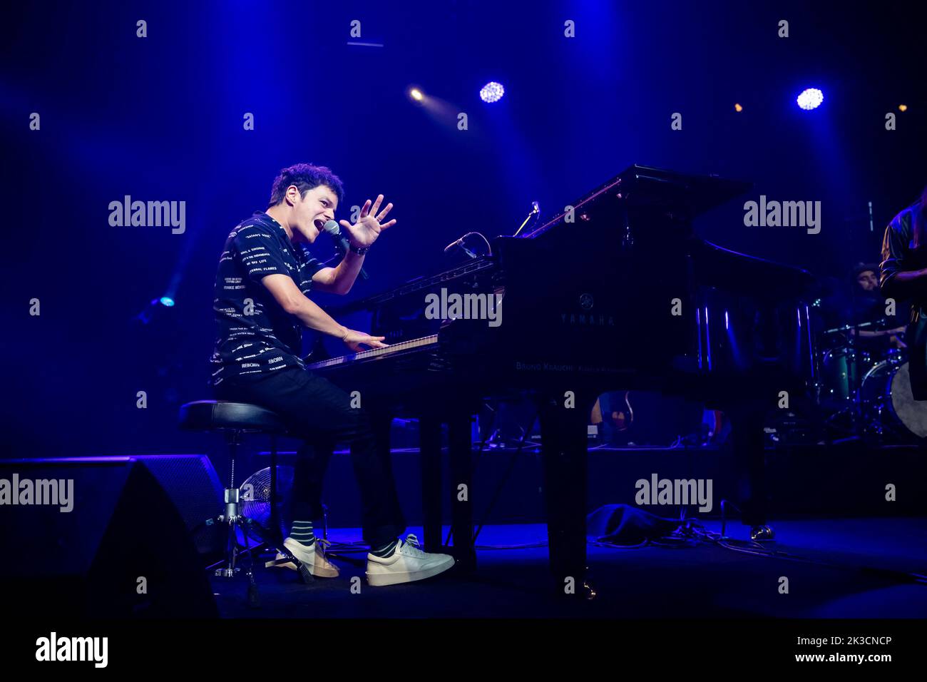 Jamie Cullum si esibisce al Montreux Jazz Festival, il 16 luglio 2022, a Montreux, in Svizzera. Foto di Loona/ABACAPRESS.COM Foto Stock