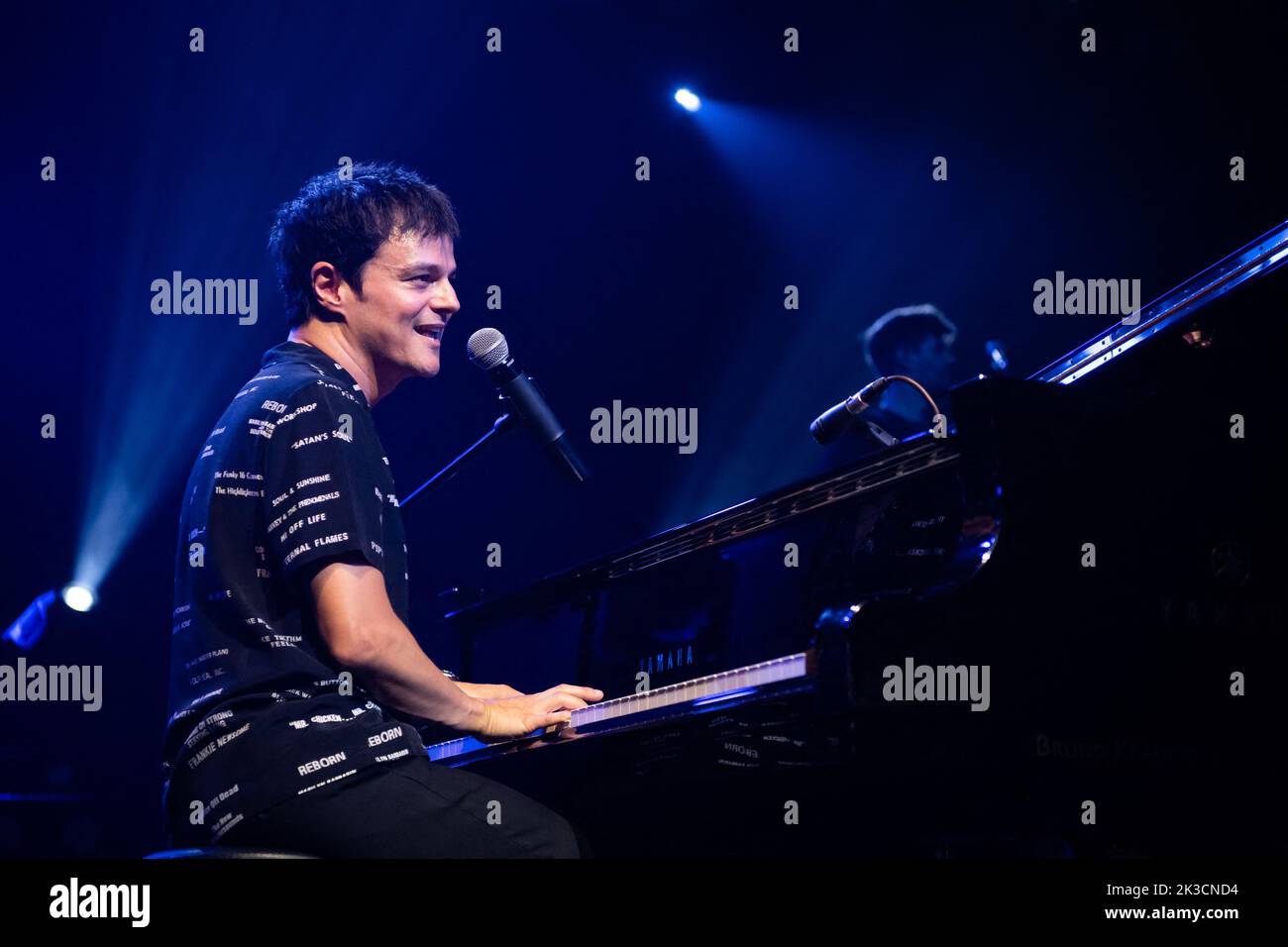 Jamie Cullum si esibisce al Montreux Jazz Festival, il 16 luglio 2022, a Montreux, in Svizzera. Foto di Loona/ABACAPRESS.COM Foto Stock