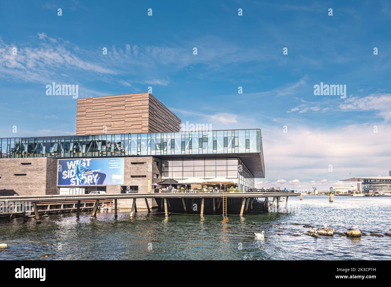 Il moderno Teatro reale di Copenhagen, Danimarca Foto Stock