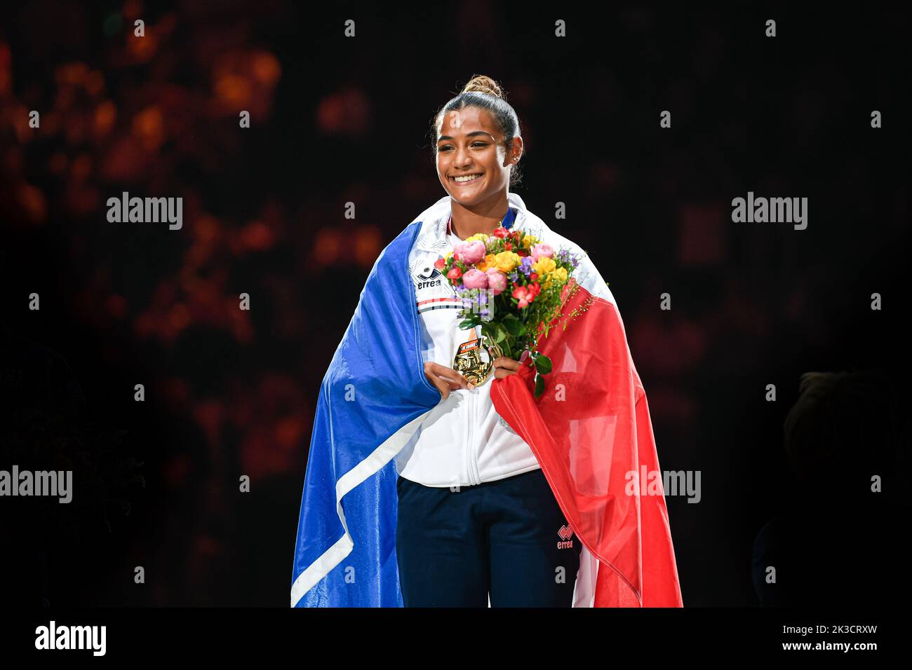 Parigi, Francia. 25th Set, 2022. Marine Boyer di Francia durante la FIG World Cup Challenge 'Internationaux de France', manifestazione di ginnastica artistica presso l'AccorHotels Arena il 25 settembre 2022 a Parigi, Francia. Credit: Victor Joly/Alamy Live News Foto Stock