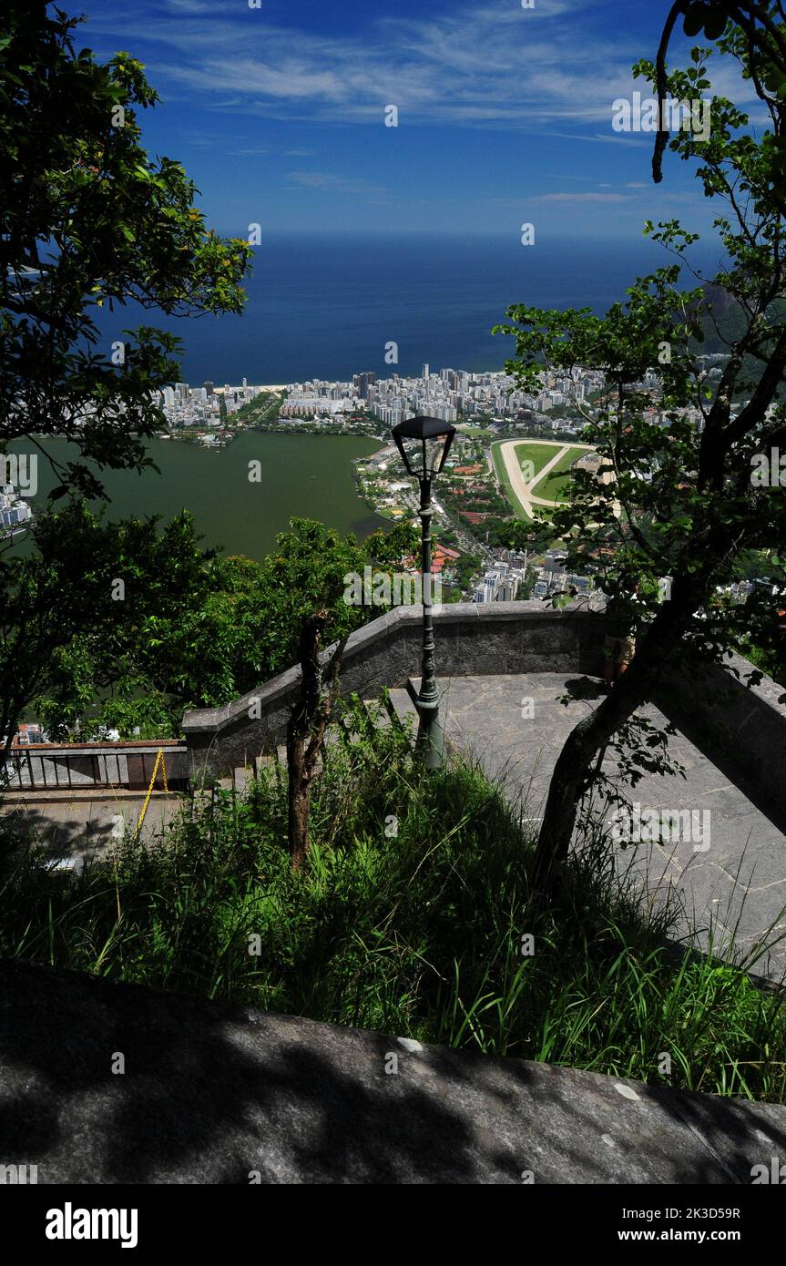 Vista panoramica della spiaggia di rio de Janeiro brasile Foto Stock