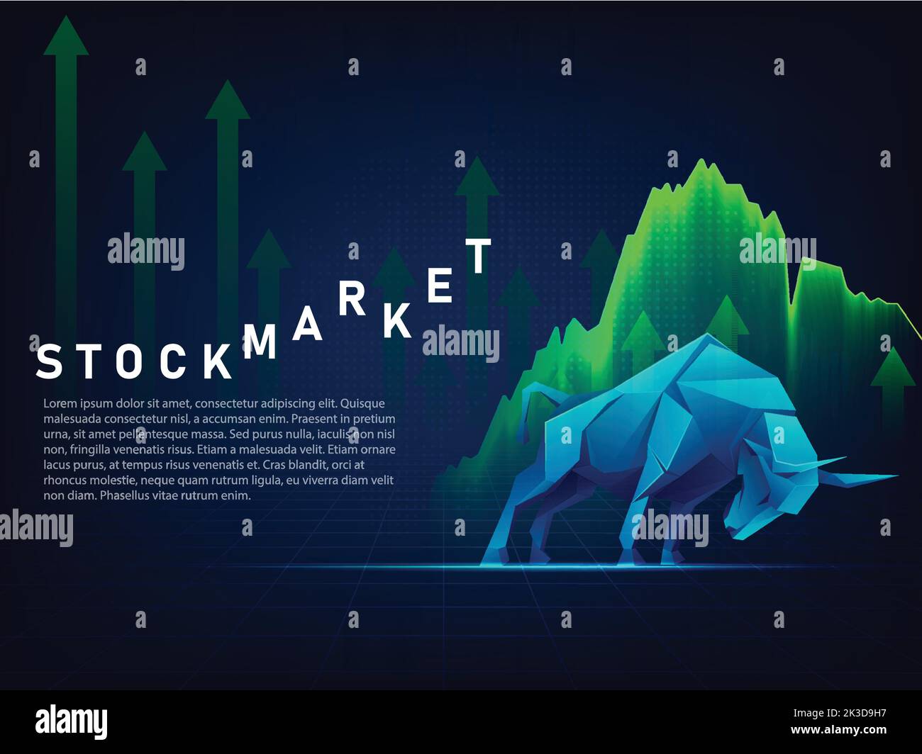 Economia indiana aumento mercato di toro. mercato di stock indiano alta crescita. Illustrazione Vettoriale