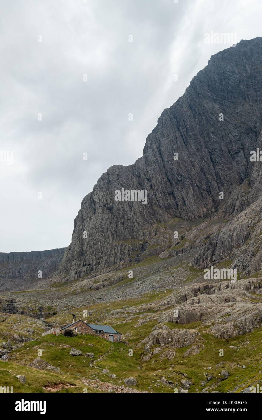 Lato nord della montagna ben Nevis in Scozia Foto Stock