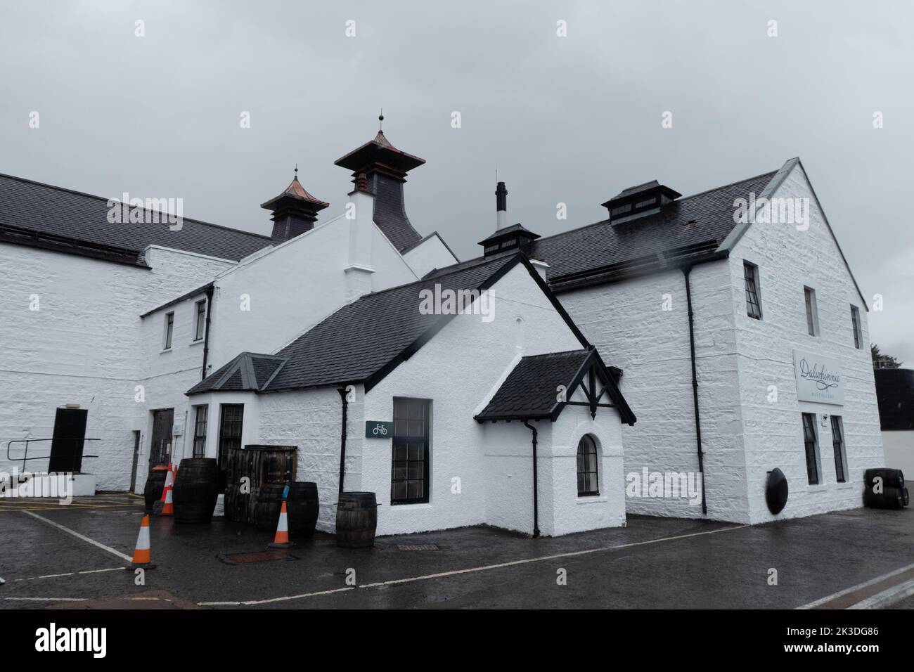 Distilleria di whisky Dalwhinnie in Scozia Foto Stock
