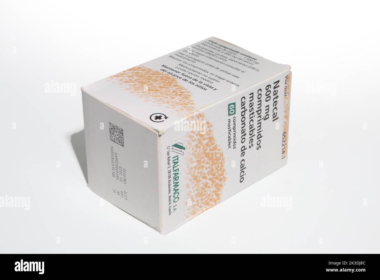 NATECAL 600 MG COMPRESSE MASTICABILI Foto stock - Alamy