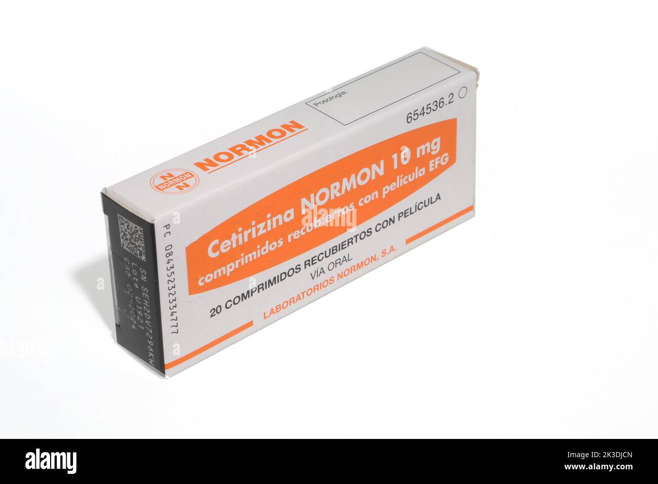 Cetirizina normon 10 mg comprimidos recubiertos con pelicula efg immagini e  fotografie stock ad alta risoluzione - Alamy