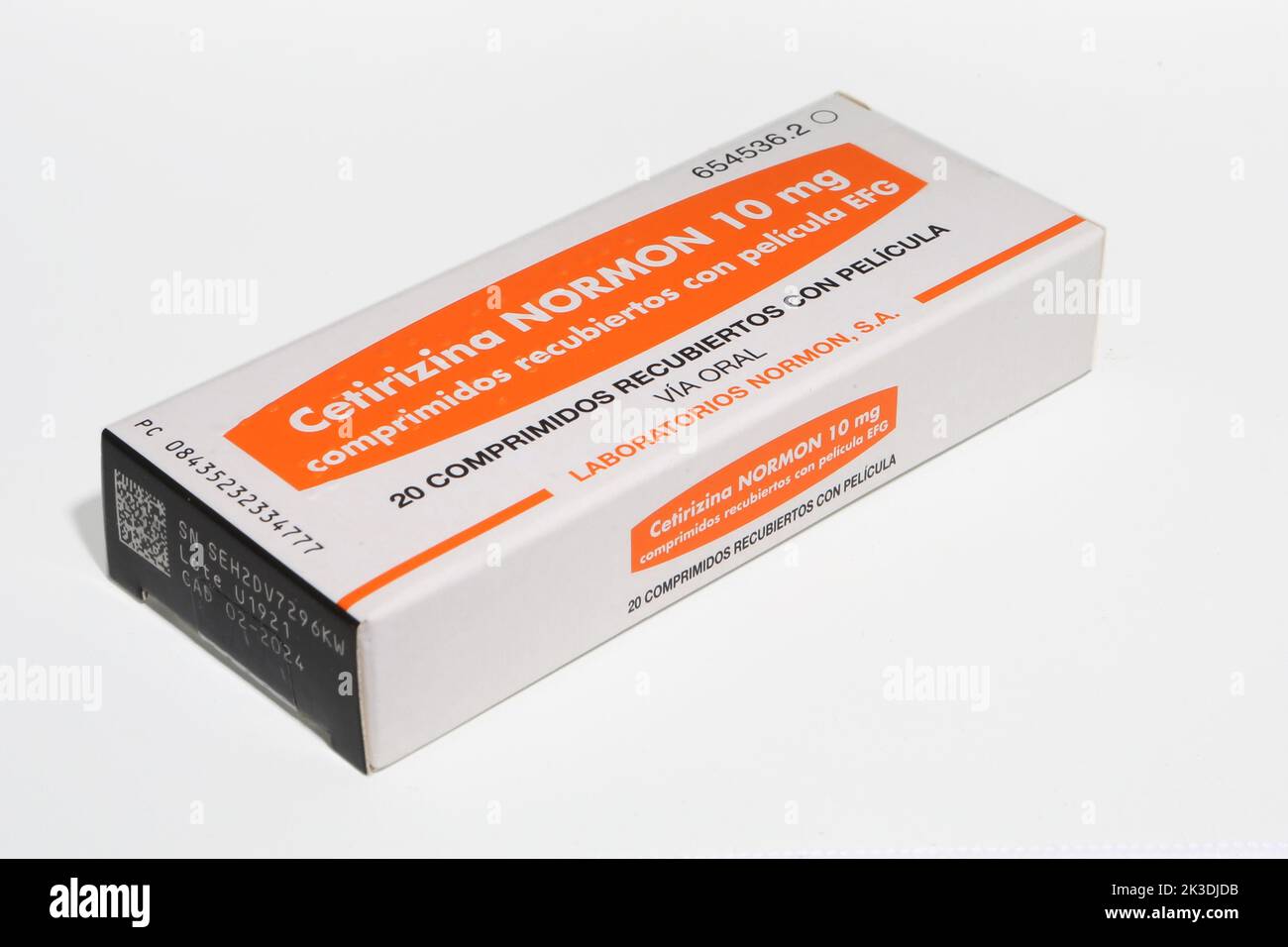 Cetirizina normon 10 mg comprimidos recubiertos con pelicula efg immagini e  fotografie stock ad alta risoluzione - Alamy