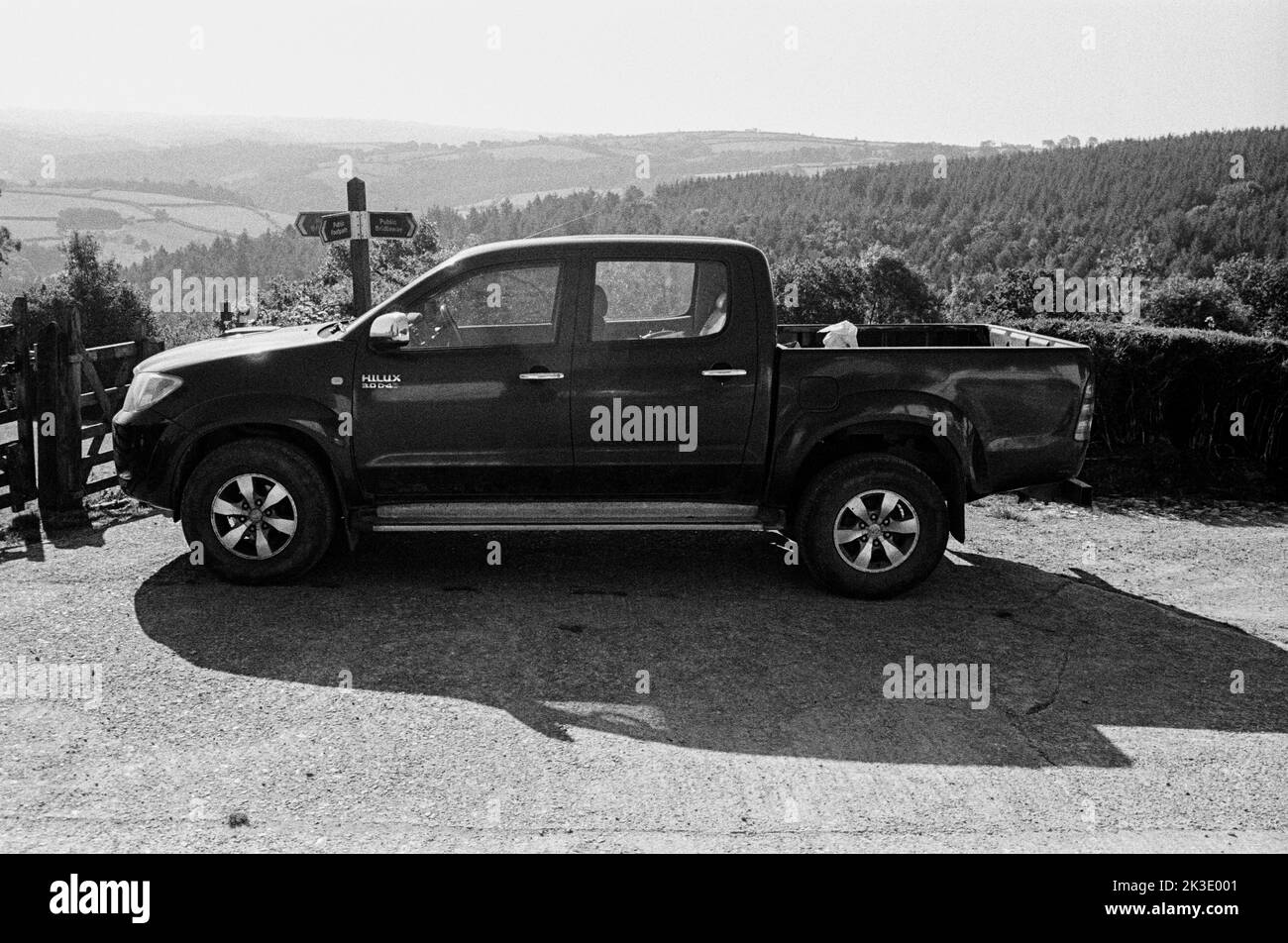 Toyota Hilux, High Bickington, North Devon, Inghilterra, Regno Unito. Foto Stock