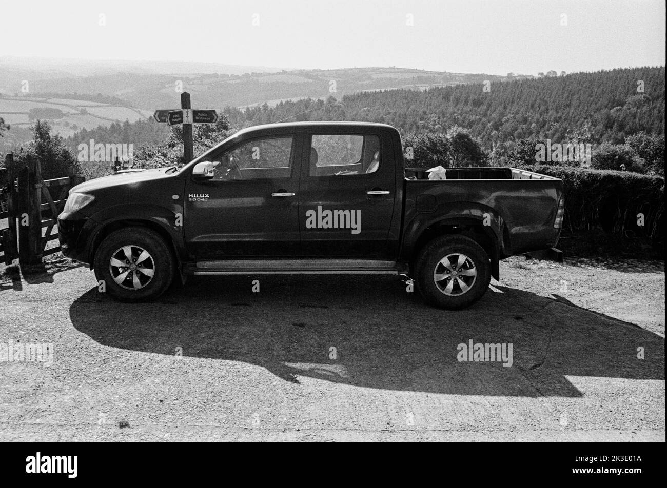 Toyota Hilux, High Bickington, North Devon, Inghilterra, Regno Unito. Foto Stock