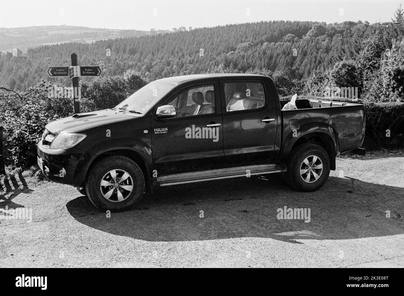 Toyota Hilux, High Bickington, North Devon, Inghilterra, Regno Unito. Foto Stock