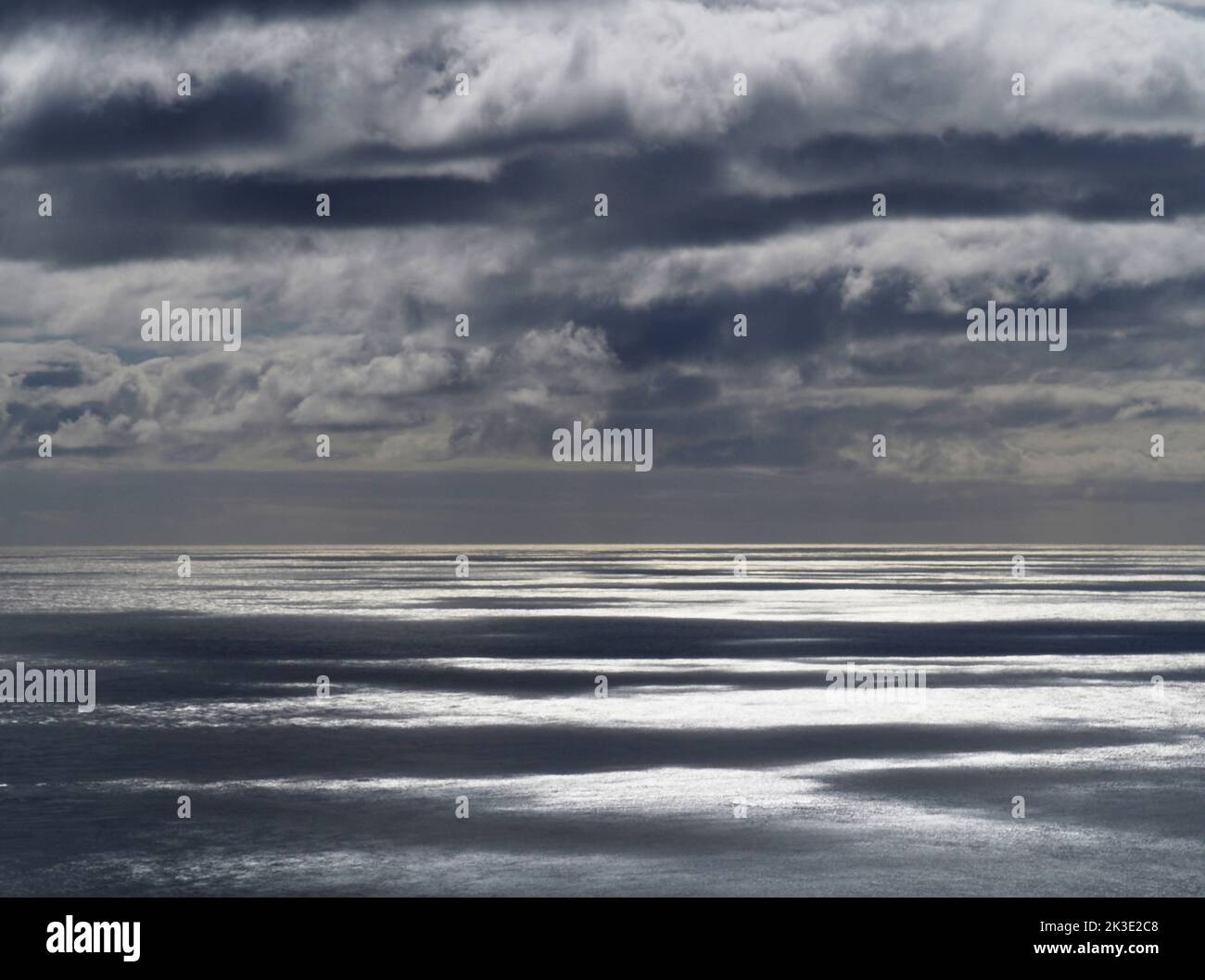 Cielo e mare, Sumba, Suðuroy, Faroes Foto Stock