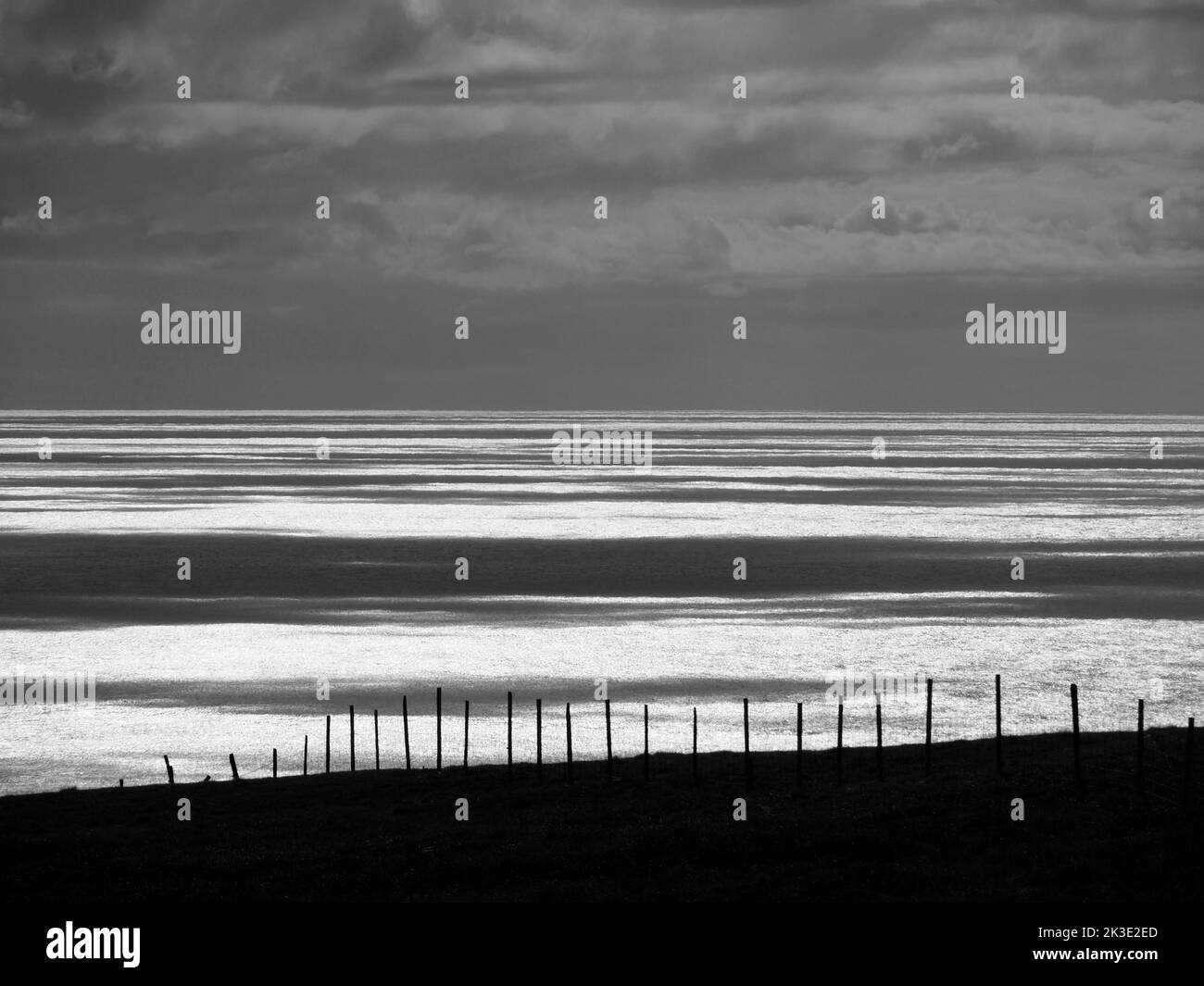 Cielo e mare, Sumba, Suðuroy, Faroes Foto Stock