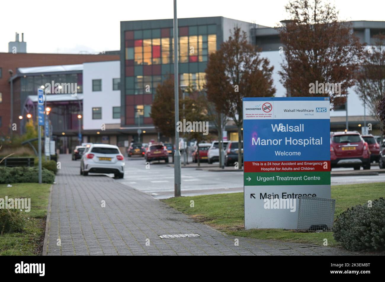 Moat Road, Walsall - 26th 2022 settembre - Walsall Manor Hospital. PIC Credit: Scott CM/Alamy Live News Foto Stock
