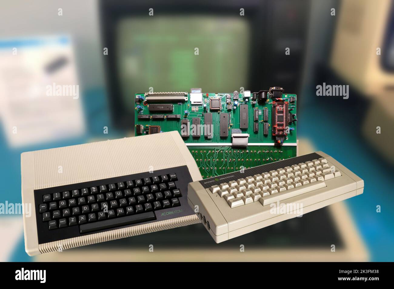 I computer Acorn erano tra i primi computer che negli anni '80s iniziarono la rivoluzione informatica Foto Stock
