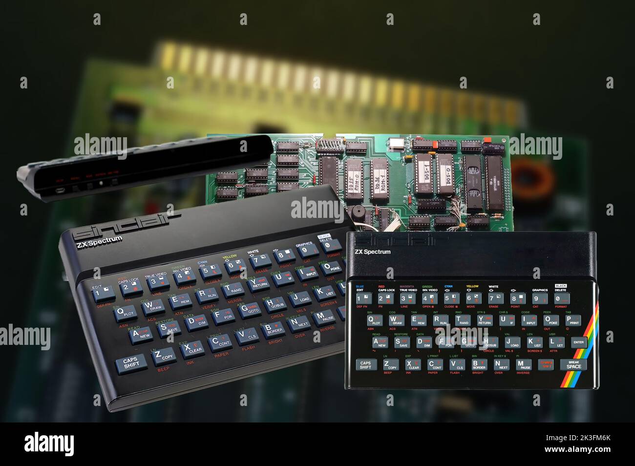 ZX Spectrum è un famoso computer creato e prodotto dal 1982 al 1986 dalla Sinclair Research Ltd Foto Stock