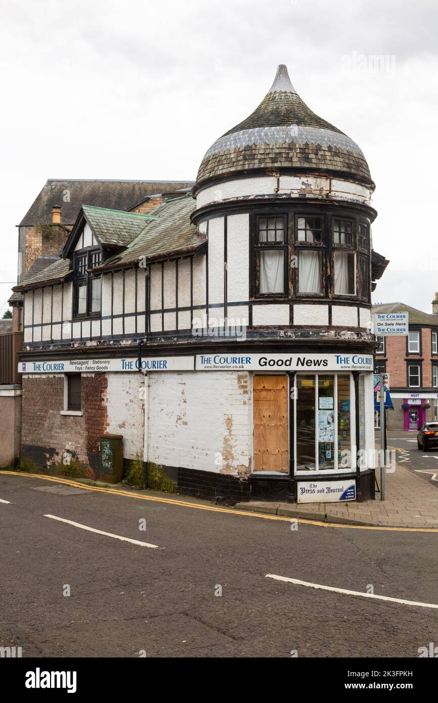 Edificio di forma dispari, Blairgowrie, Perthshire, Scozia, Regno Unito 2022 Foto Stock