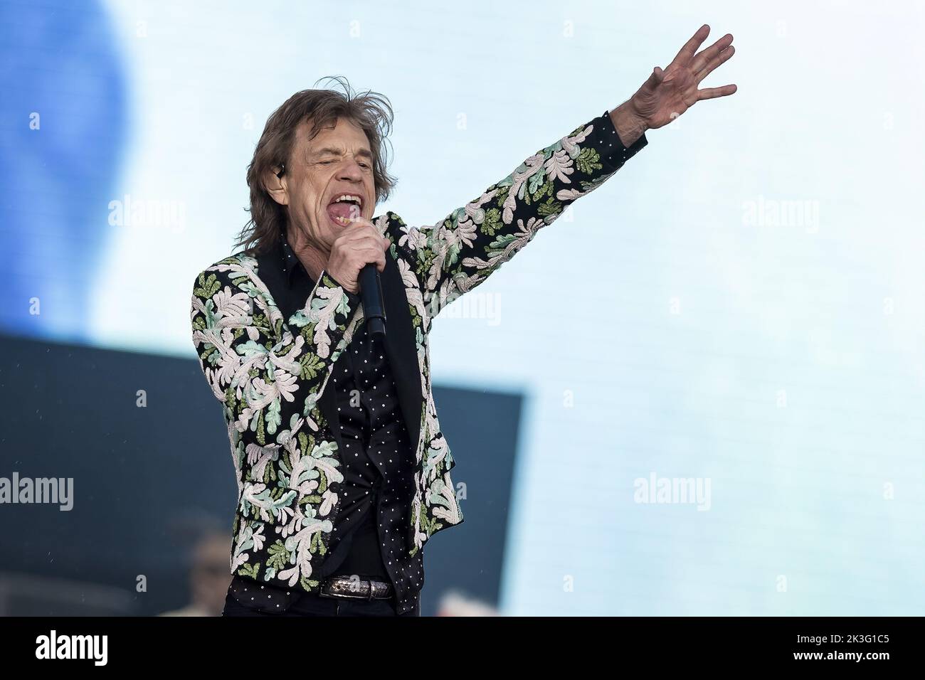 LONDRA, INGHILTERRA: I Rolling Stones si esibiscono sul Great Oak Stage al British Summer Time Festival di Hyde Park. Con: Mick Jagger dove: Londra, Regno Unito quando: 25 giu 2022 credito: Neil Lupin/WENN Foto Stock