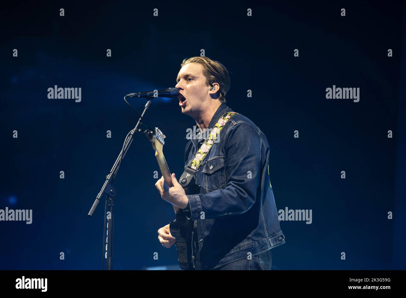 Glasgow (Scozia), 26th settembre 2022, George Ezra ha suonato all'OVO Hydro Glasgow il 26th settembre 2022 Foto Stock