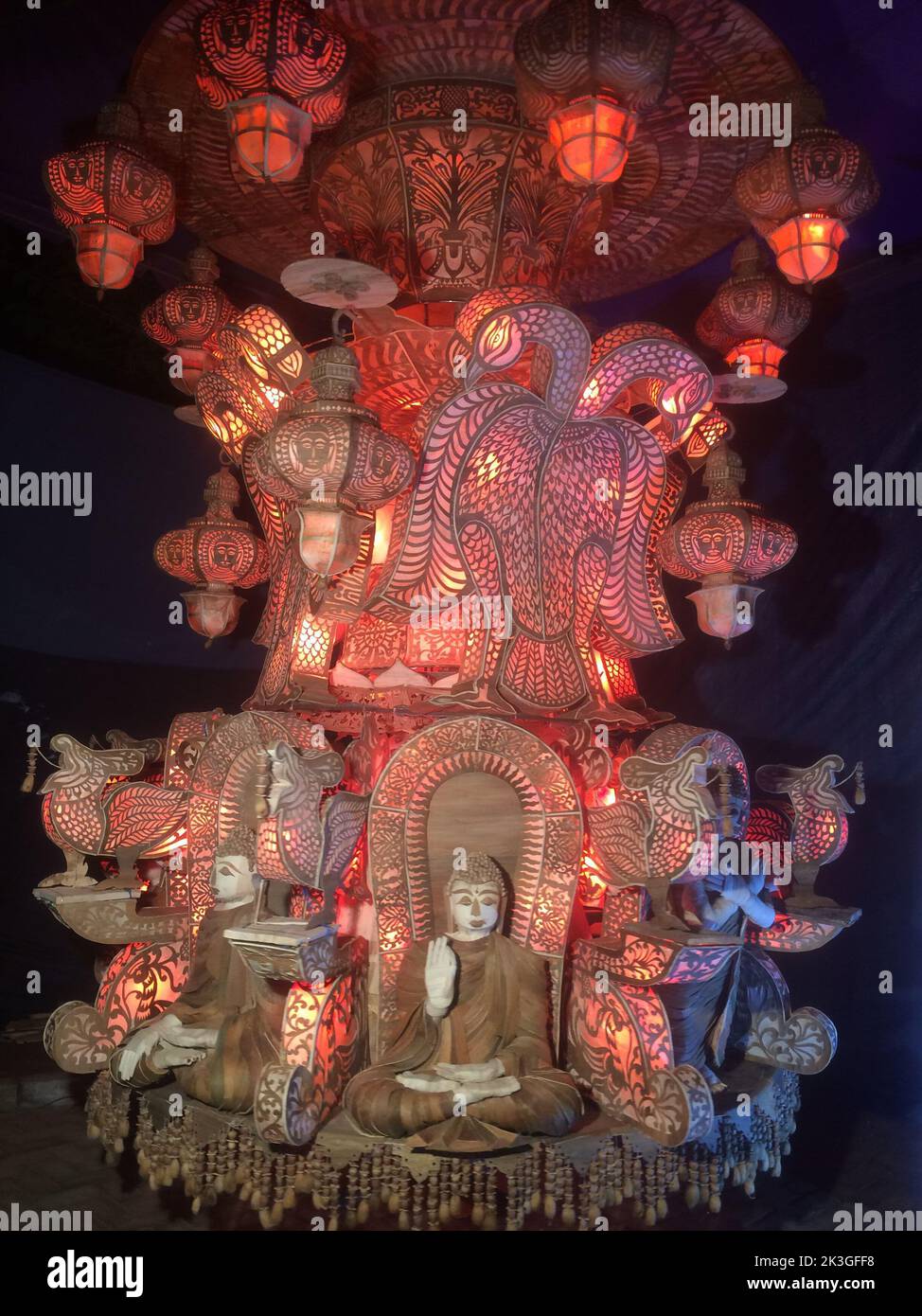 Vesak Day celebrazioni in Sri Lanka. Foto Stock