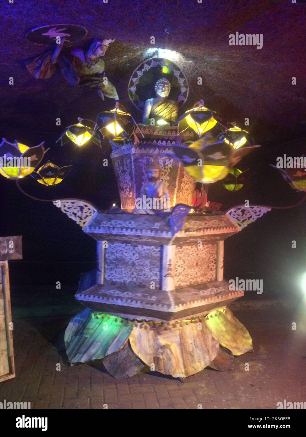 Vesak Day celebrazioni in Sri Lanka. Foto Stock