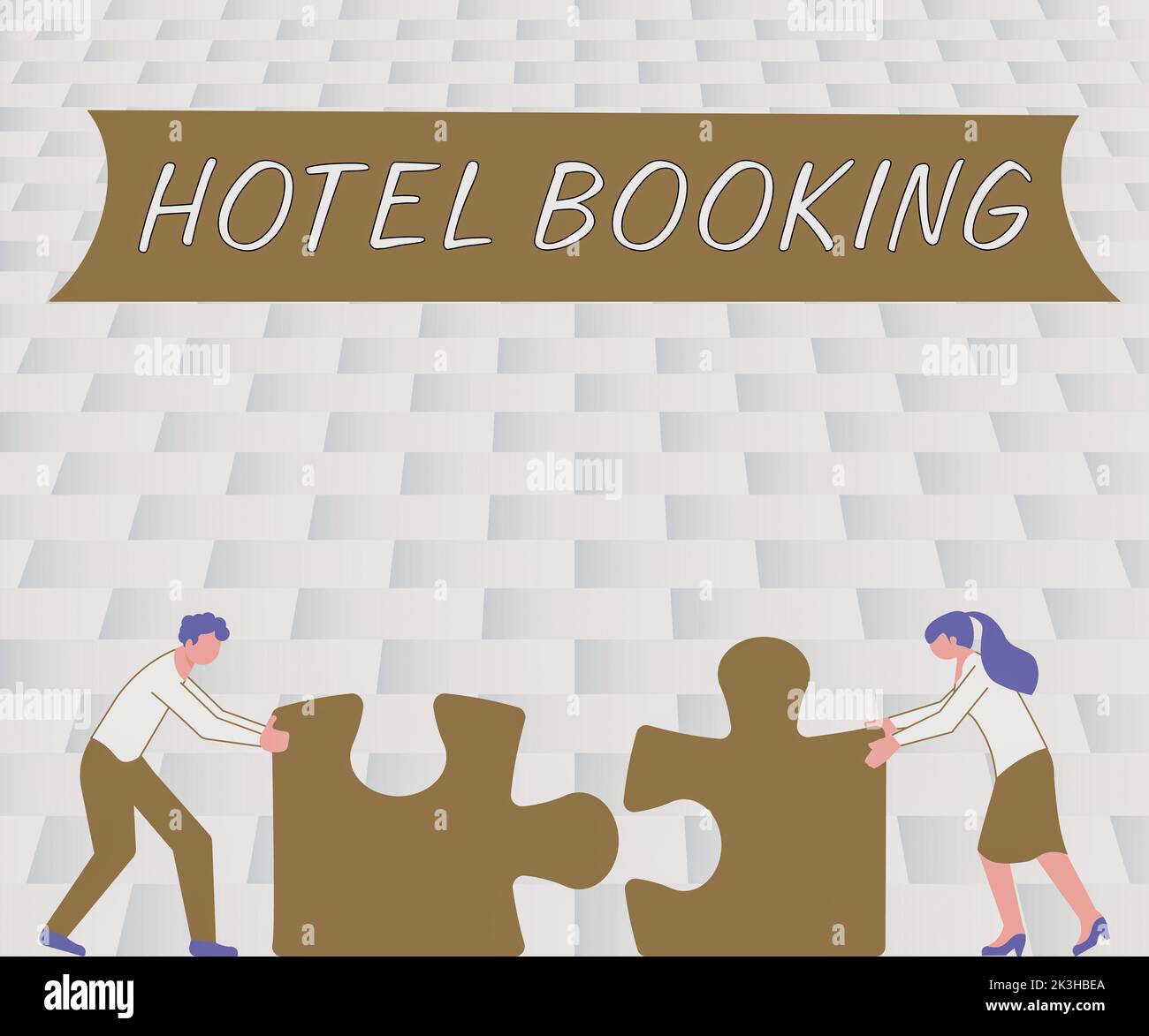 Visualizzazione concettuale prenotazione hotel. Business showcase Prenotazioni on-line Suite Presidenziale De Luxe Hospitality Foto Stock