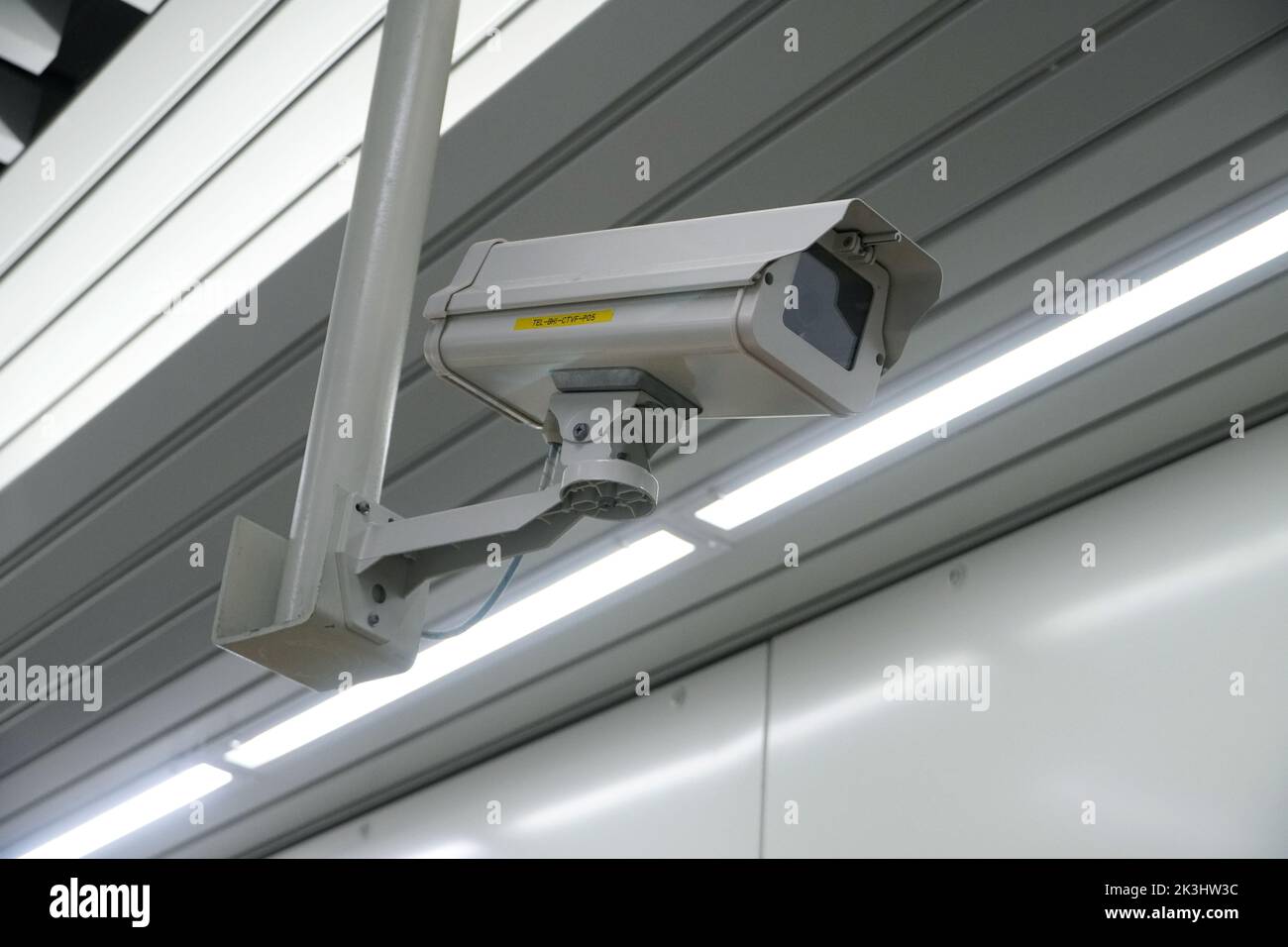 CCTV, telecamera di sicurezza a parete Foto Stock