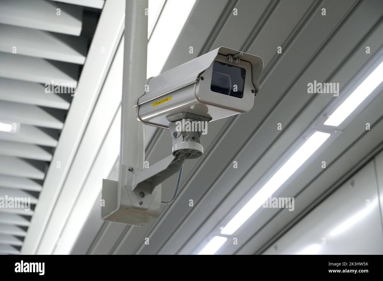 CCTV, telecamera di sicurezza a parete Foto Stock