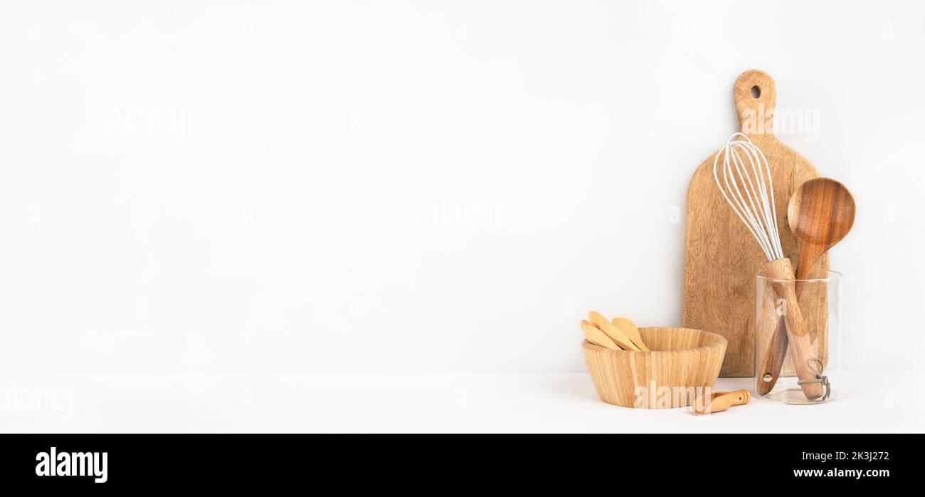 Utensili da cucina sfondo Foto Stock