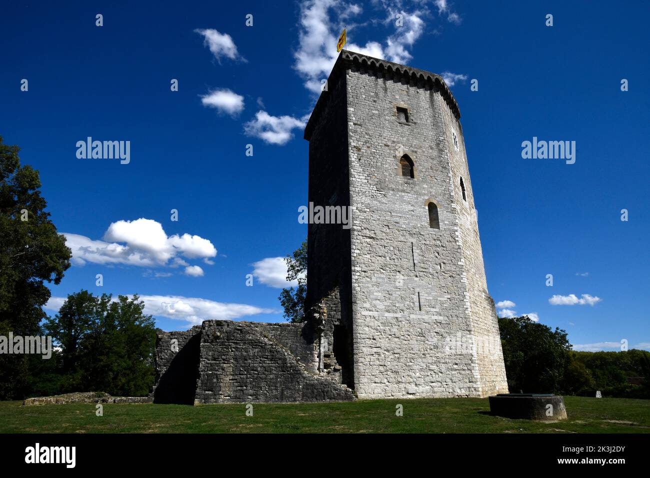 Chateau Moncade a Orthez, Francia Foto Stock