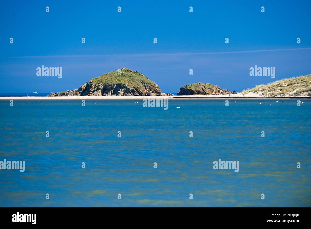 Su Giudeu e Laguna, Chia, Domus de Maria, Provincia di Cagliari, Sardegna, Italia Foto Stock