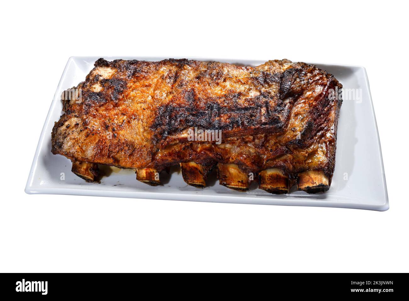 Nervatura di manzo BBQ Foto Stock