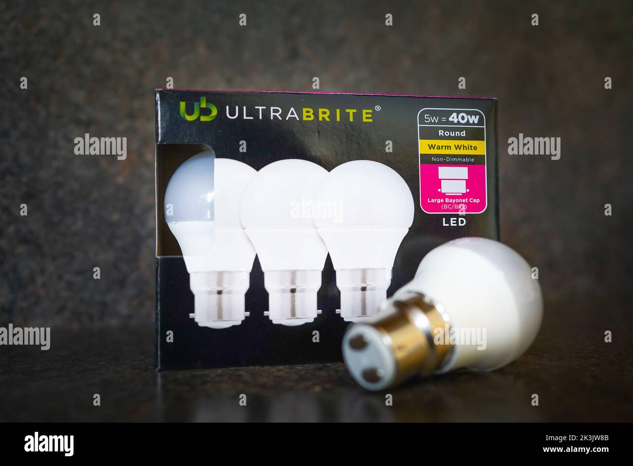 Lampadine a risparmio energetico. Lampadine a LED Foto Stock