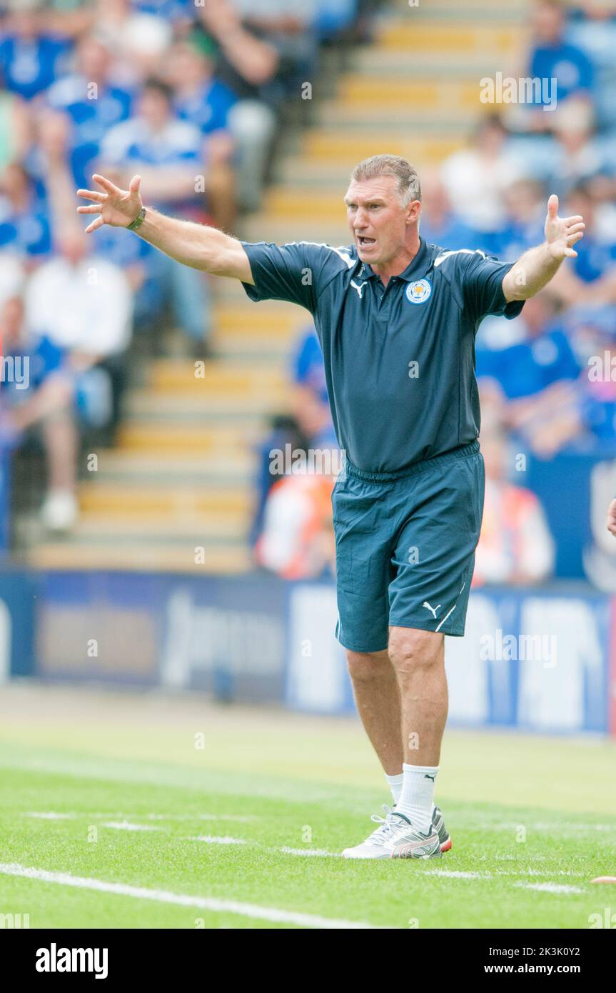 Responsabile della città di Leicester, Nigel Pearson Foto Stock